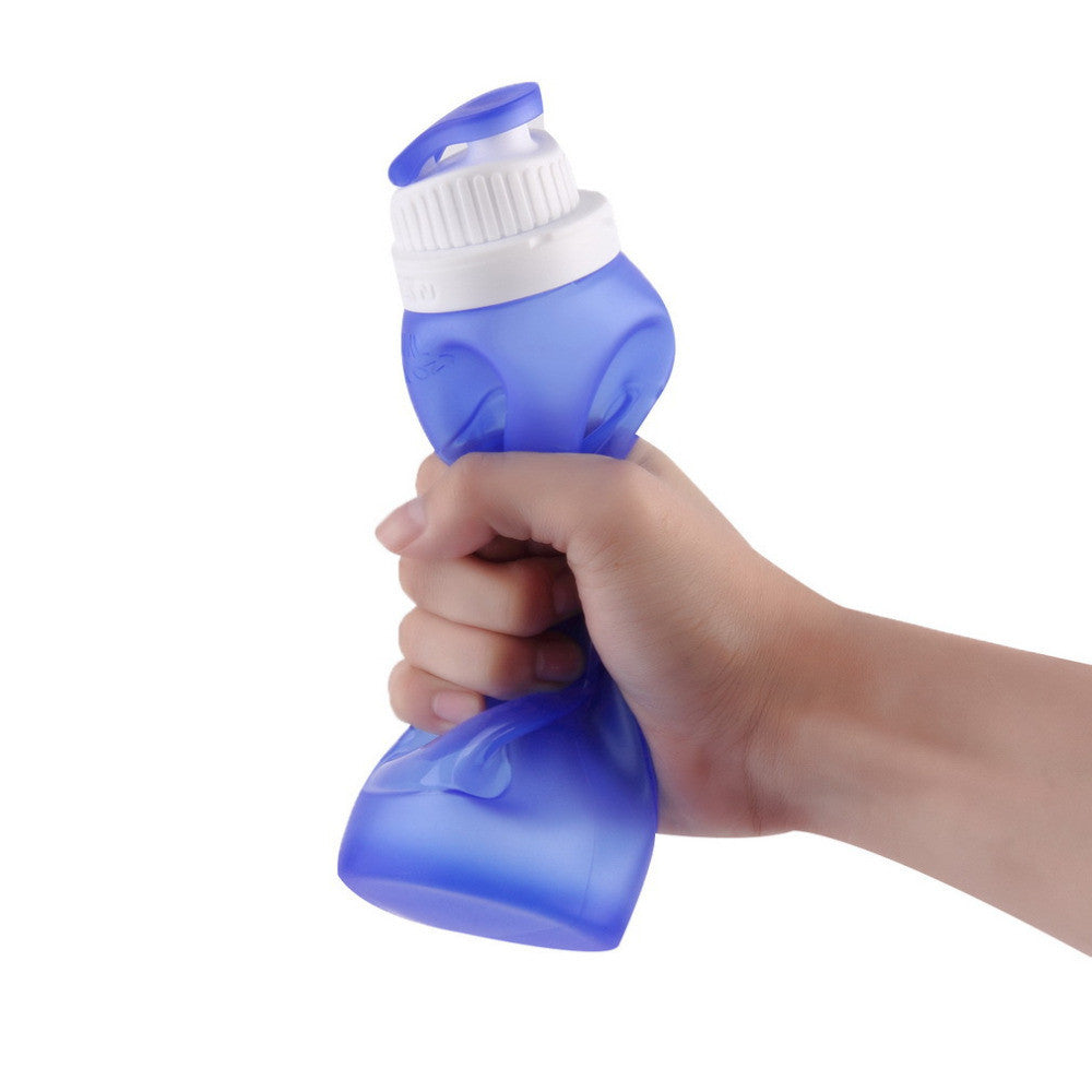 500ml  Foldable Silicone Water Bottle