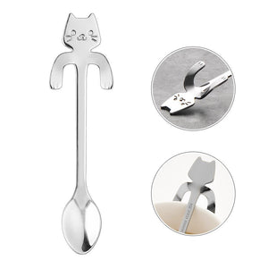 Stainless Steel Cute Cat Tea Spoon