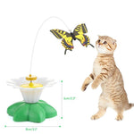 Fun Rotating Butterfly Toy For Cats