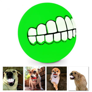 Pet Dog Teeth Style Squeaky Ball Toy